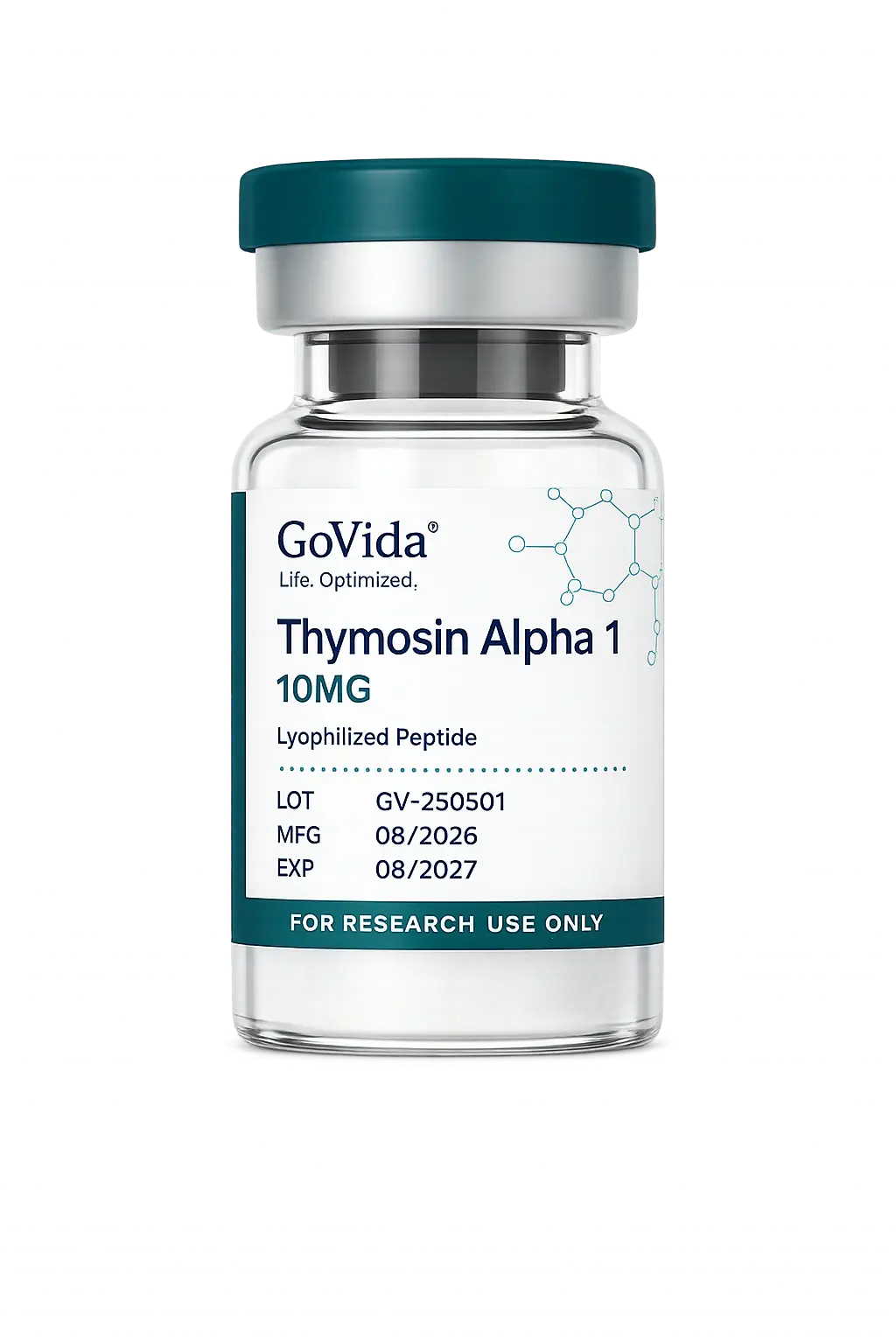 GoVida Labs Thymosin Alpha 1 10MG research label