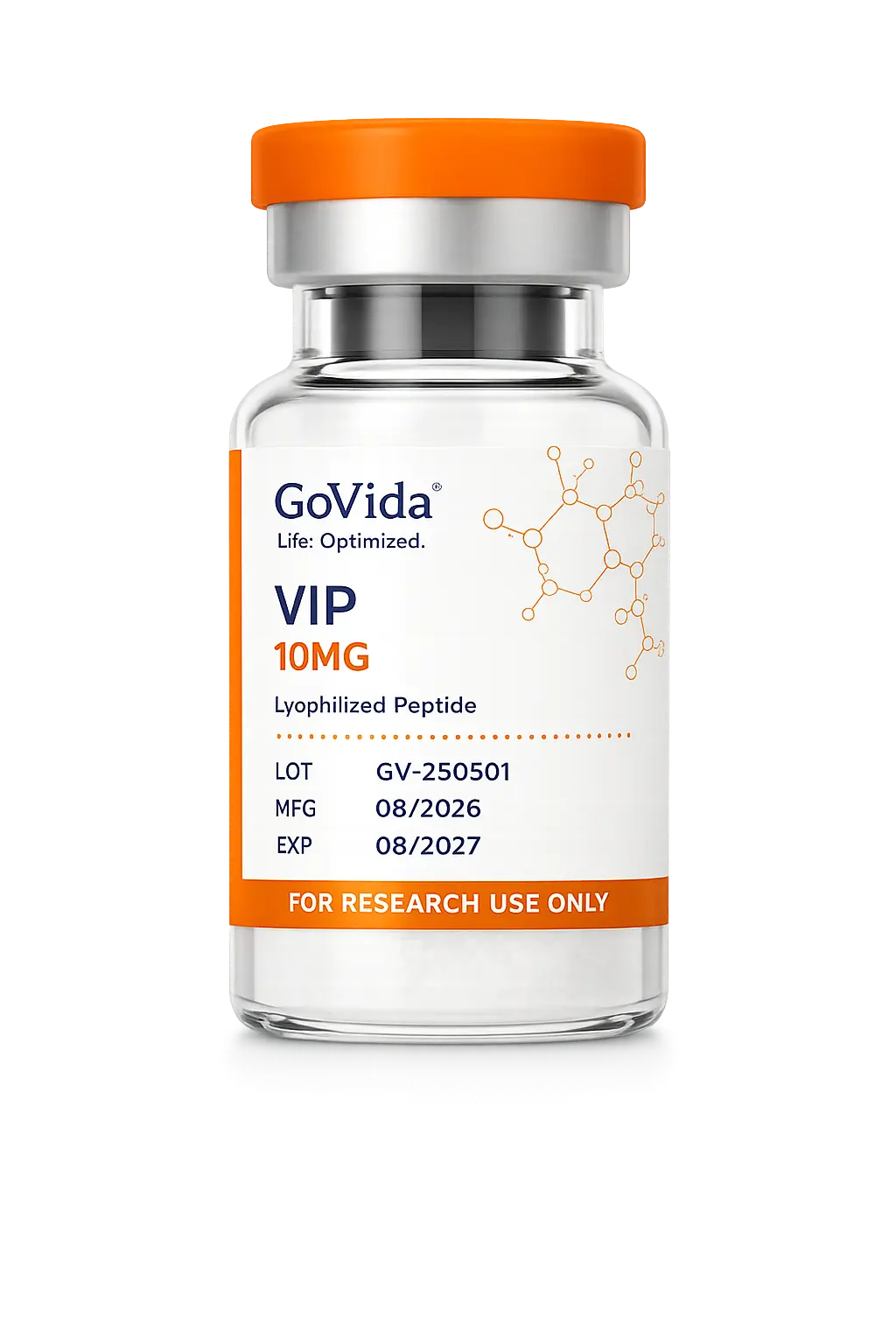GoVida Labs VIP 10MG research label