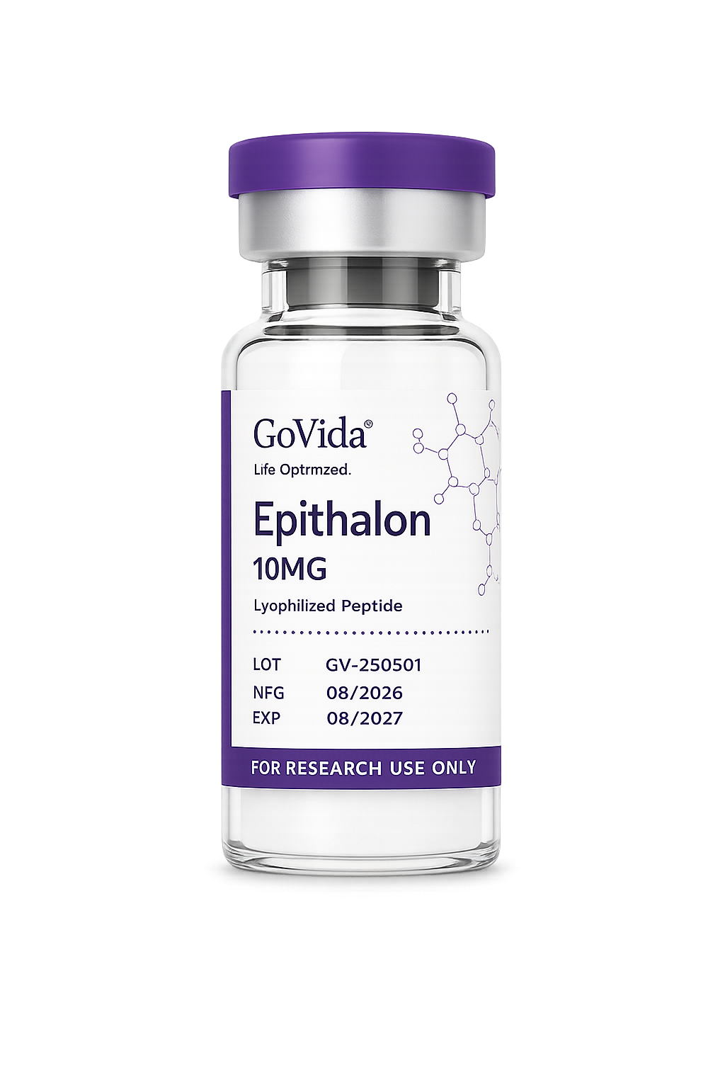 GoVida Labs Epithalon 10MG research label