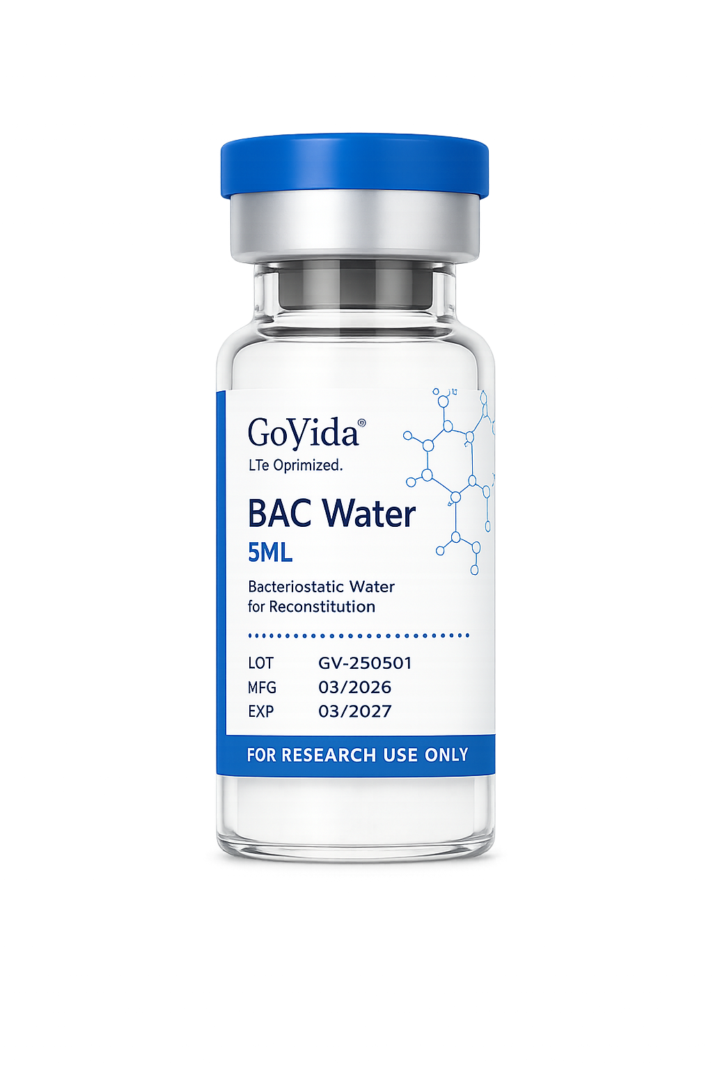 GoVida Labs BAC Water 5ML research label