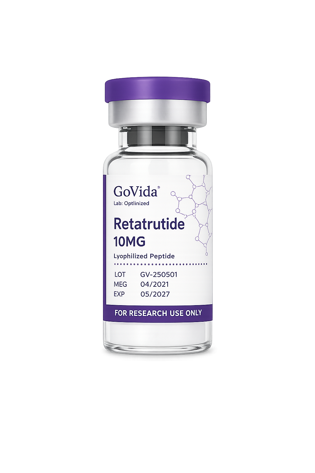 GoVida Labs Retatrutide 10MG research label