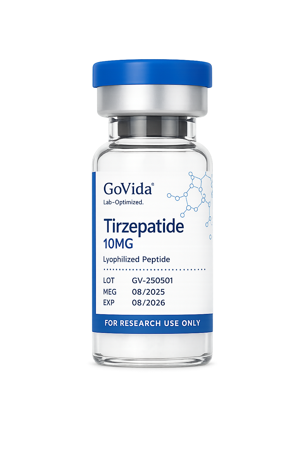 GoVida Labs Tirzepatide 10MG research label