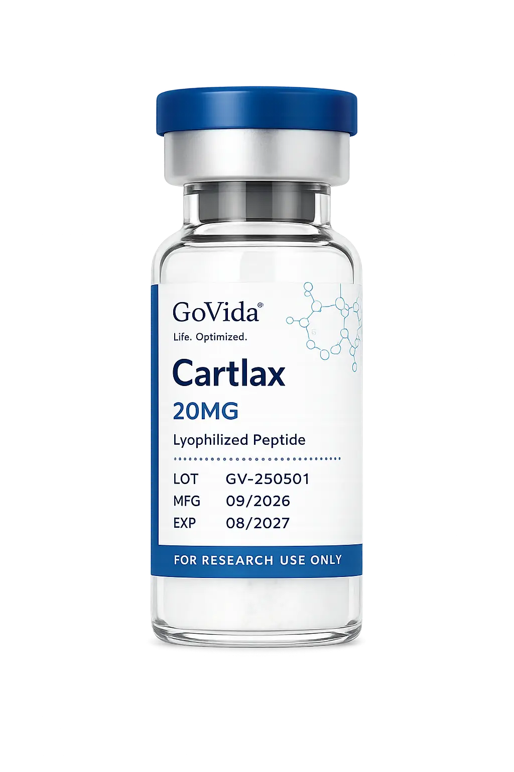 GoVida Labs Cartlax 20MG research label