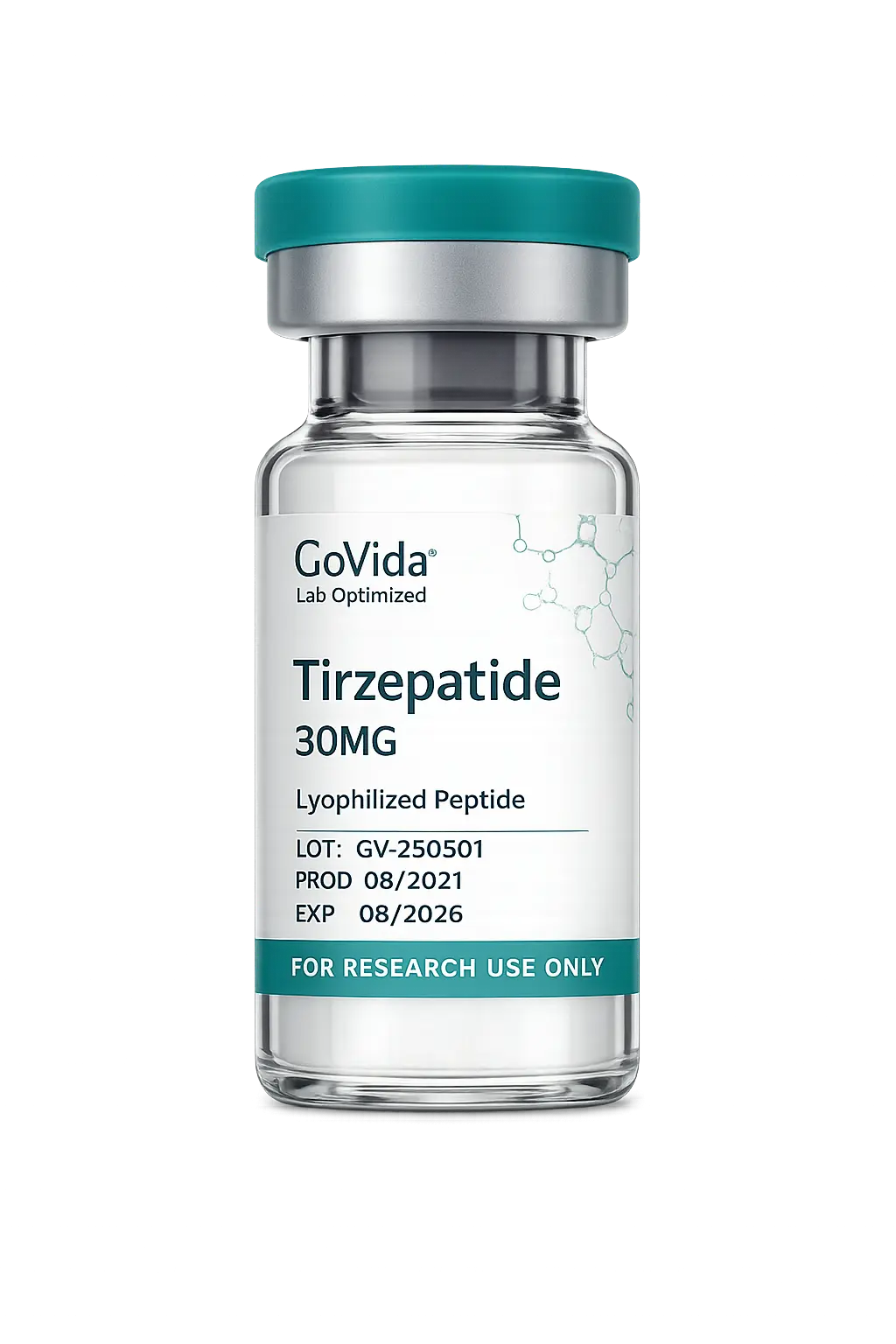 GoVida Labs Tirzepatide 30MG research label
